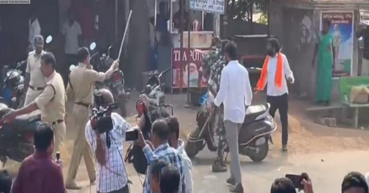 Telangana police lathi-charge two groups at Marriguda polling station during bypoll